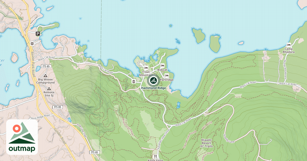 Map of Hammond Ridge
