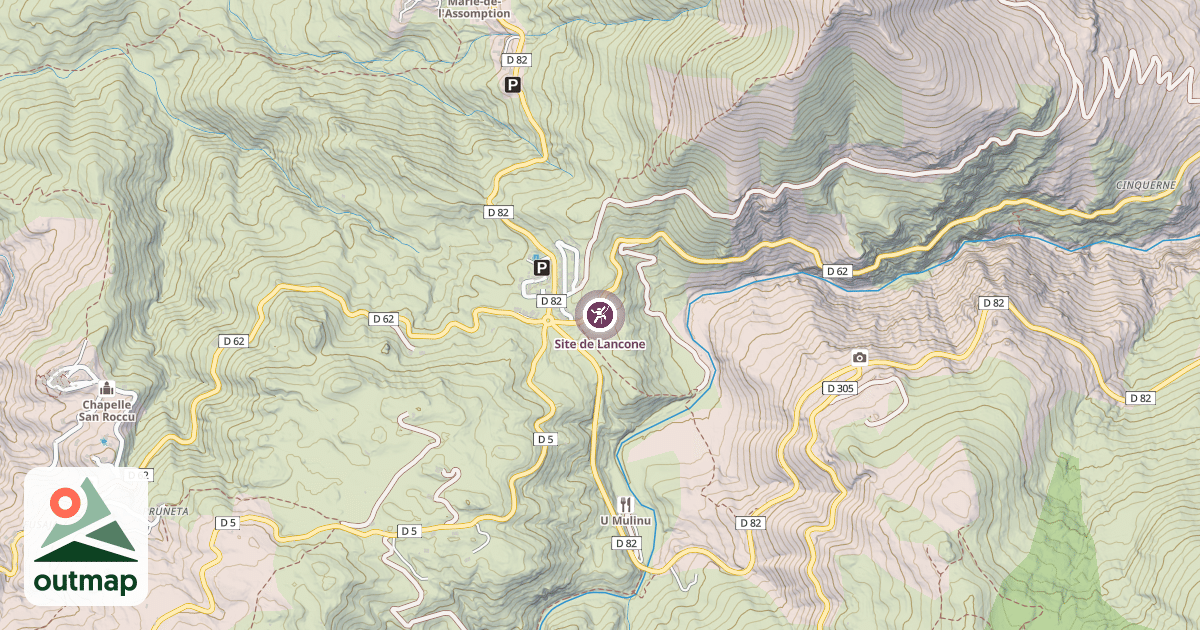 Map of Site de Lancone