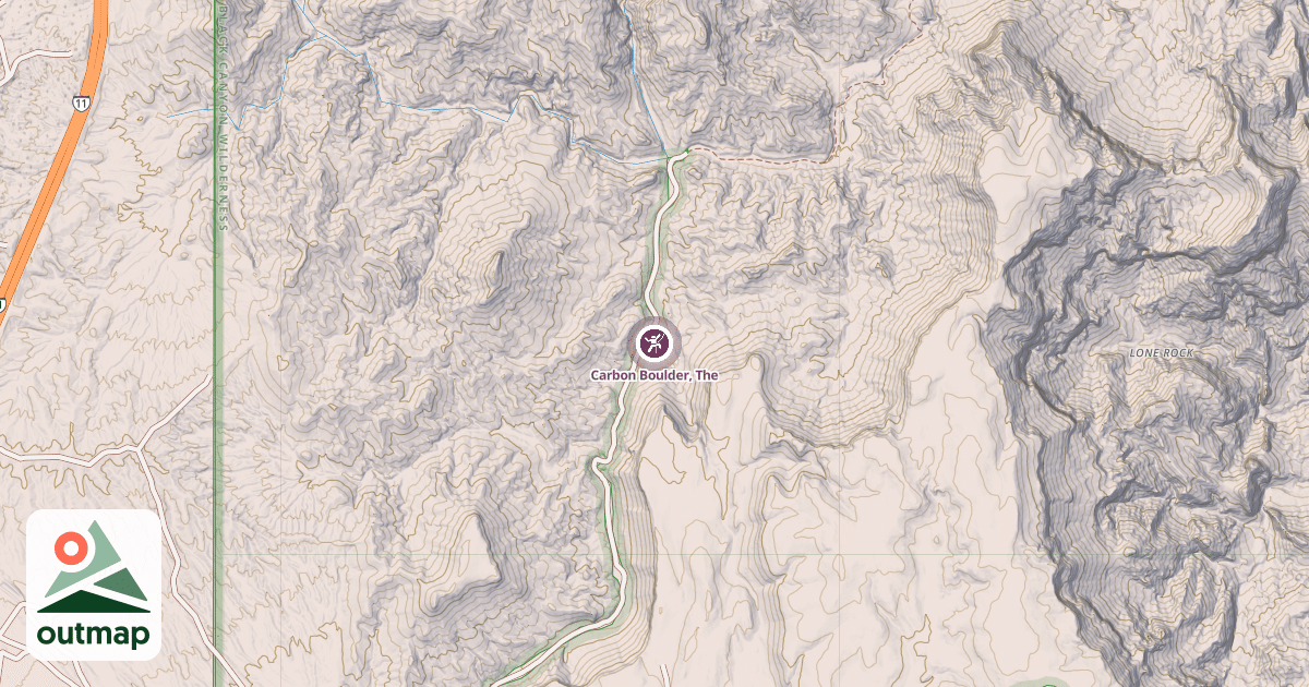 Map of Carbon Boulder, The