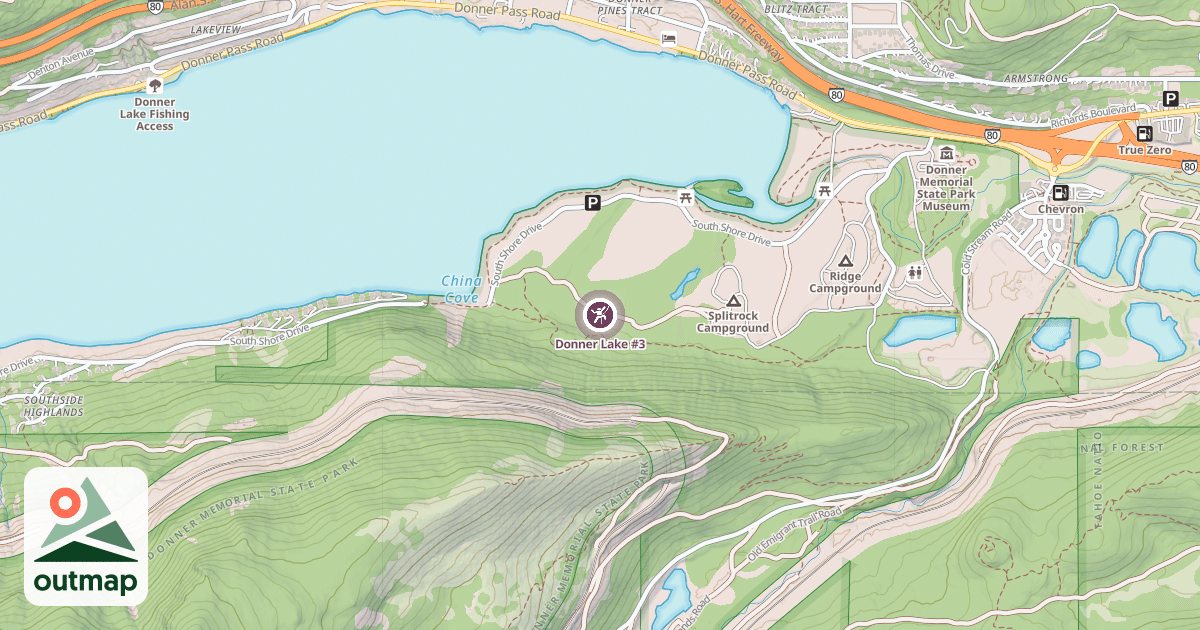 Map of Donner Lake #3