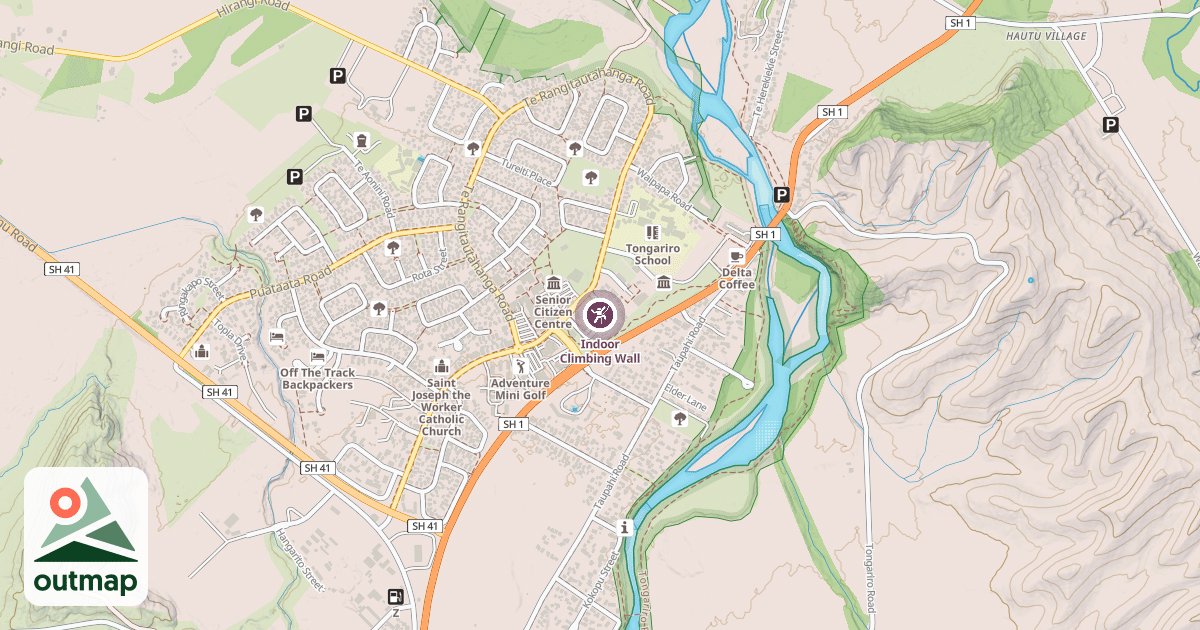 Map of Indoor Climbing Wall
