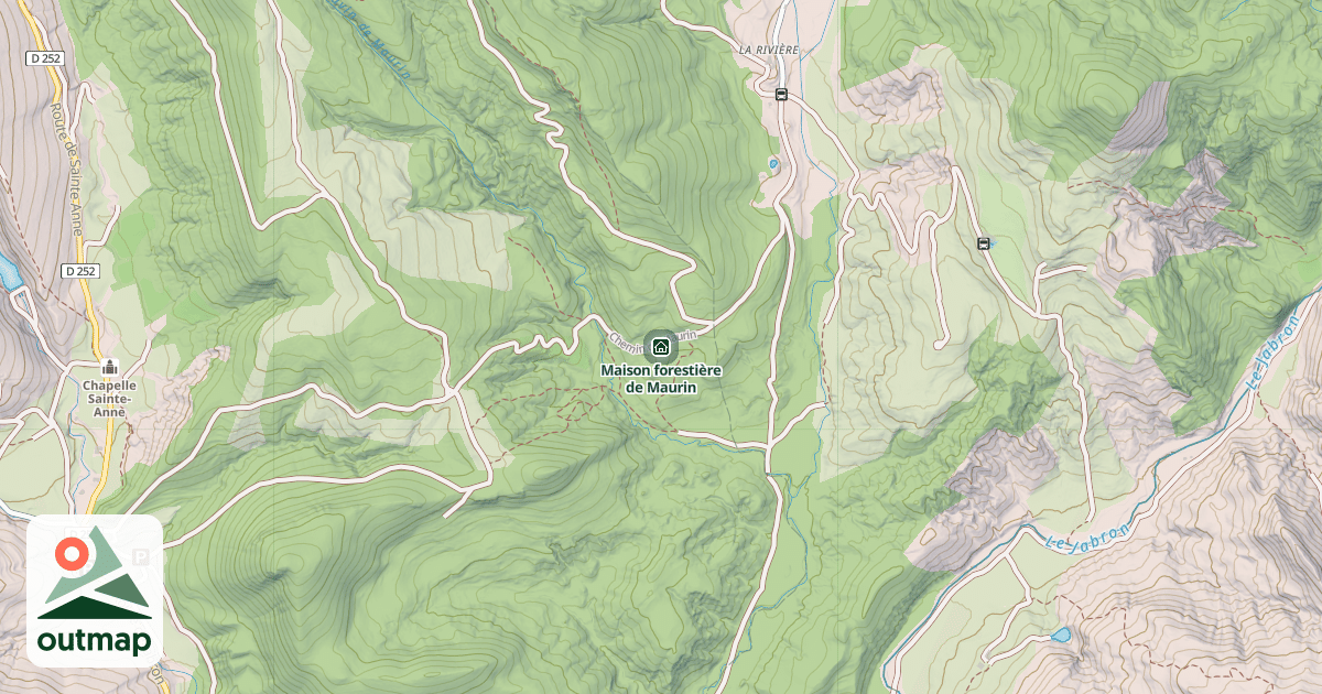Map of Maison forestière de Maurin