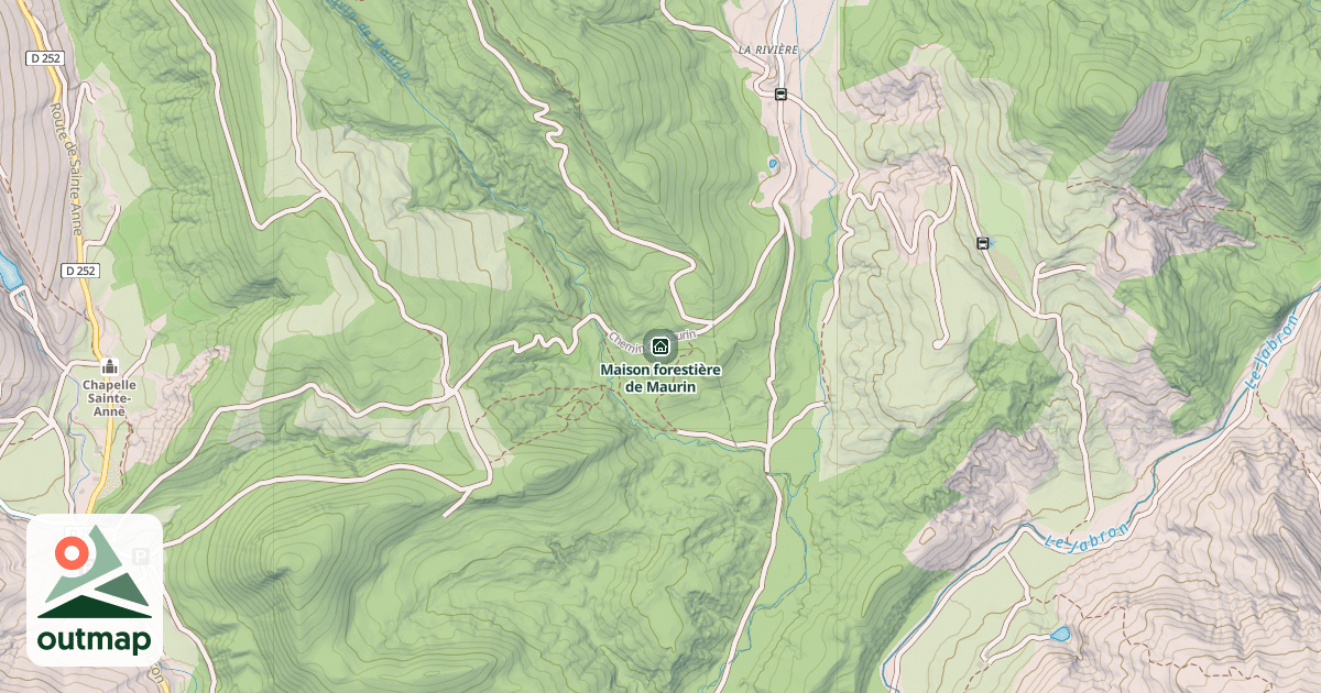 Map of Maison forestière de Maurin