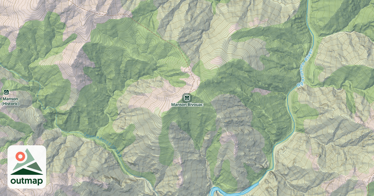 Map of Manson Bivouac