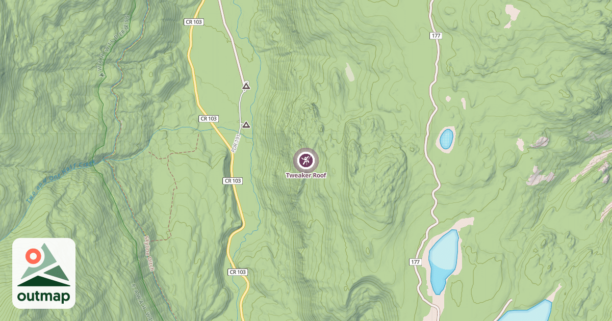 Map of Tweaker Roof