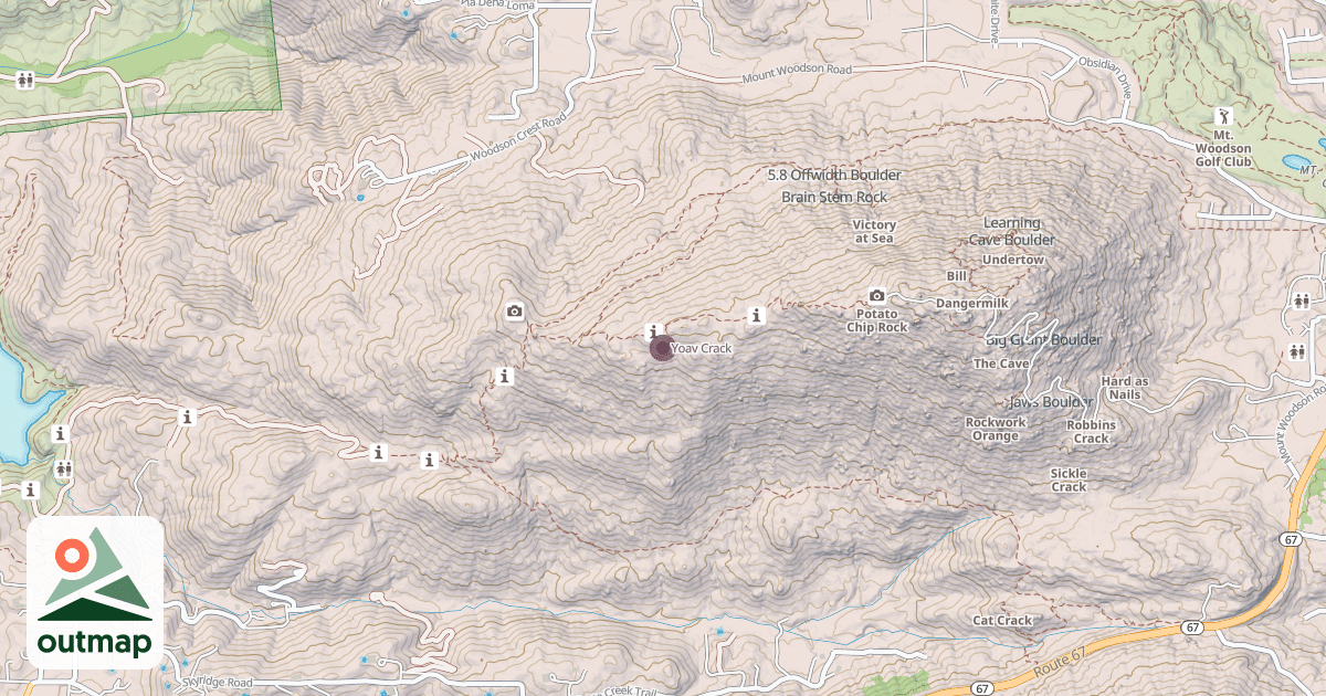 Map of Yoav Crack