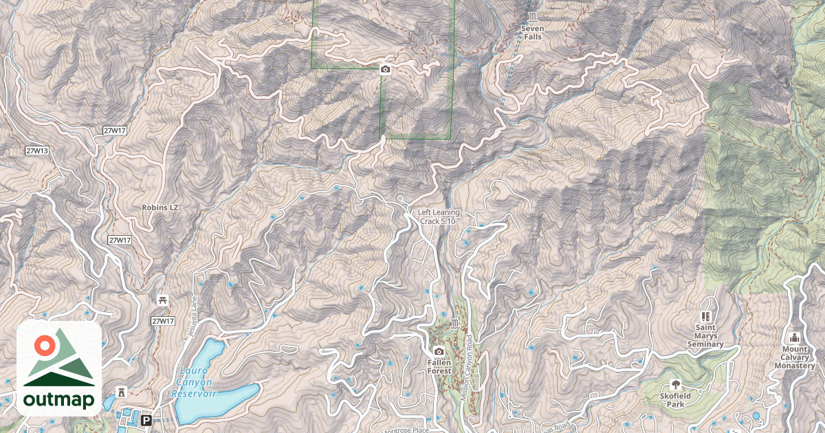 Map of Left Leaning Crack