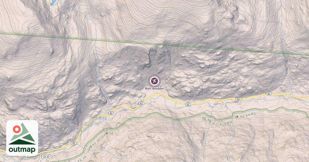 Map of Bart Boulder