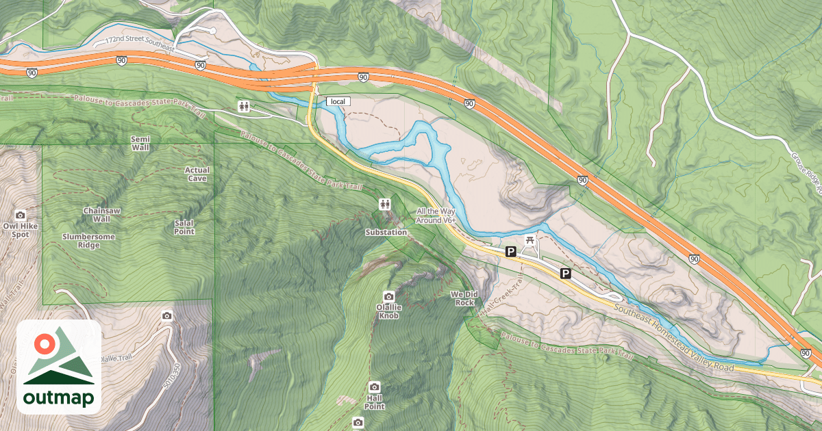 Map of All the Way Around