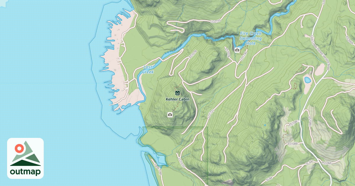 Map of Kehler Cabin