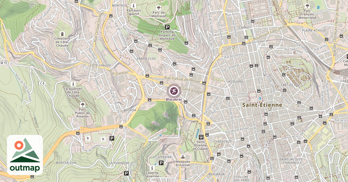 Map of Blocabrac