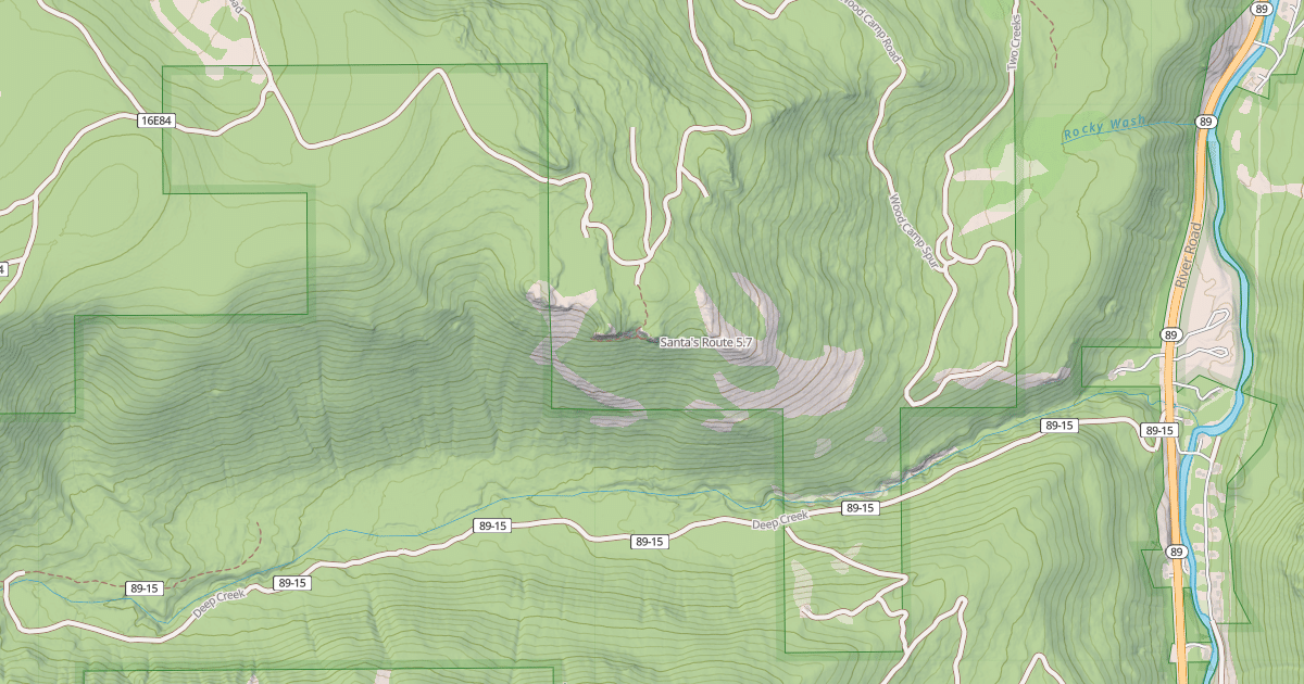 Map preview of Santa's Route