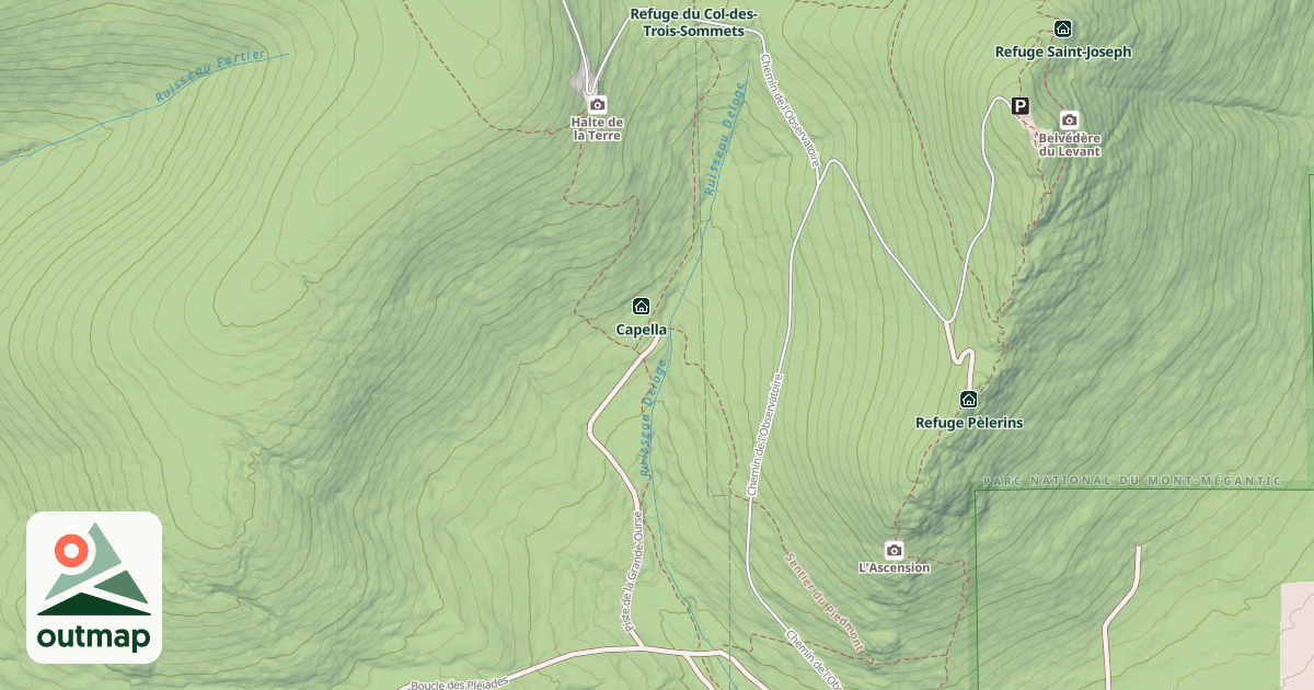 Map of Refuge Grande-Ourse
