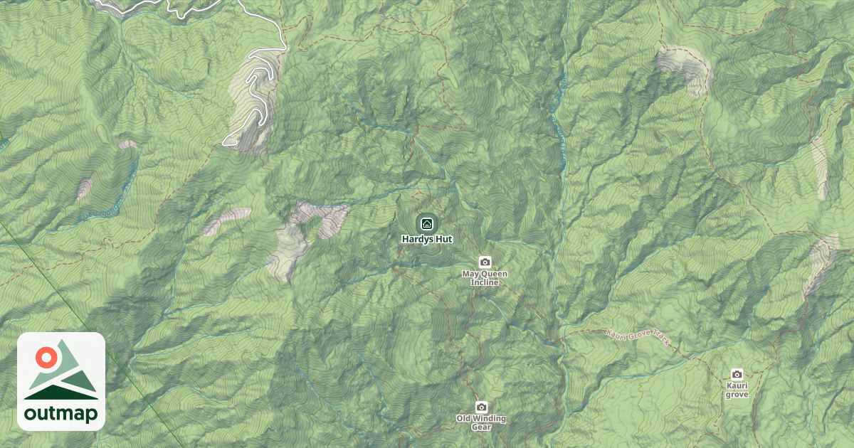 Map of Hardys Hut