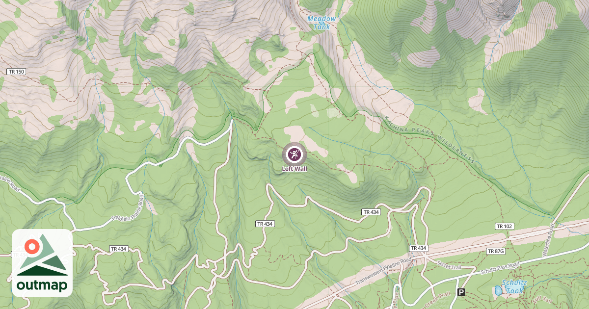 Map of Left Wall