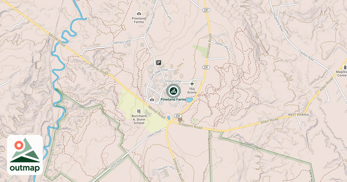 Map of Pineland Farms