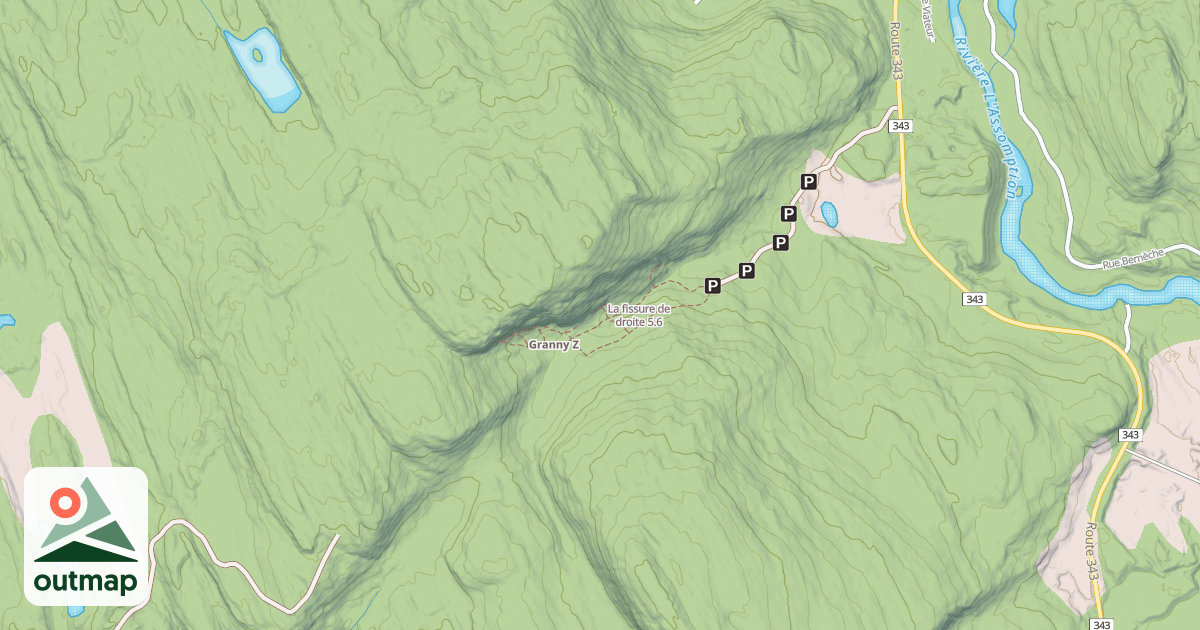 Map of La fissure de droite
