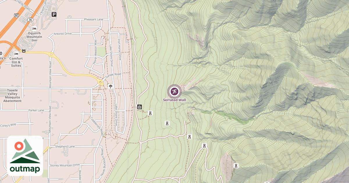 Map of Serrated Wall