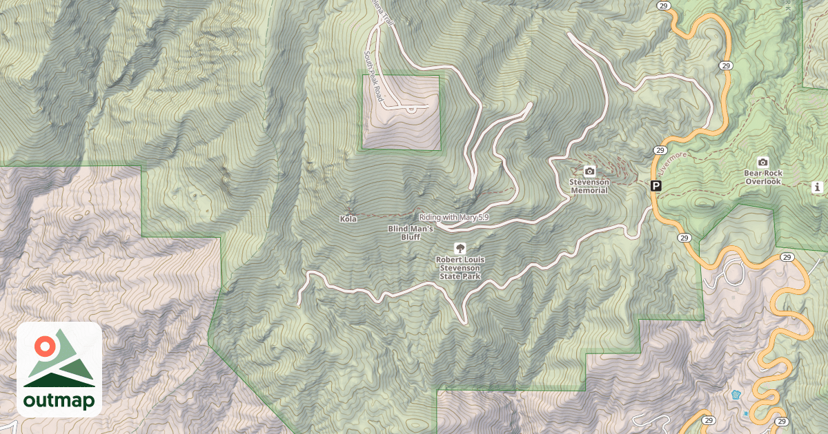 Map of Riding with Mary