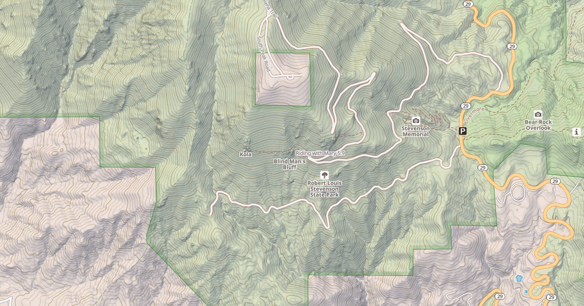 Map preview of Riding with Mary