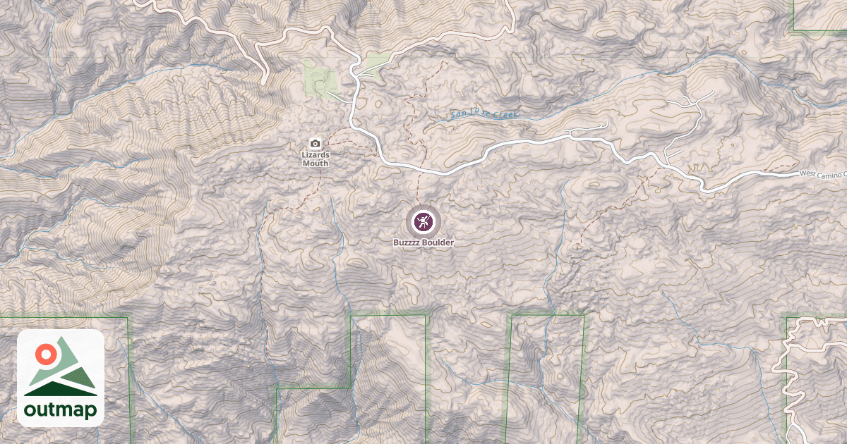 Map of Buzzzz Boulder