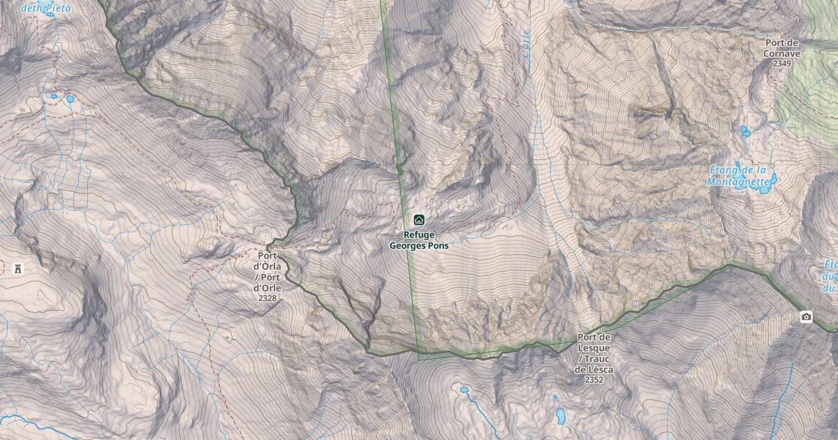 Map preview of Refuge Georges Pons