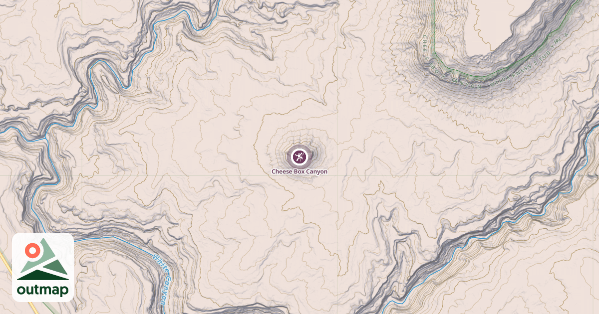 Map of Cheese Box Canyon