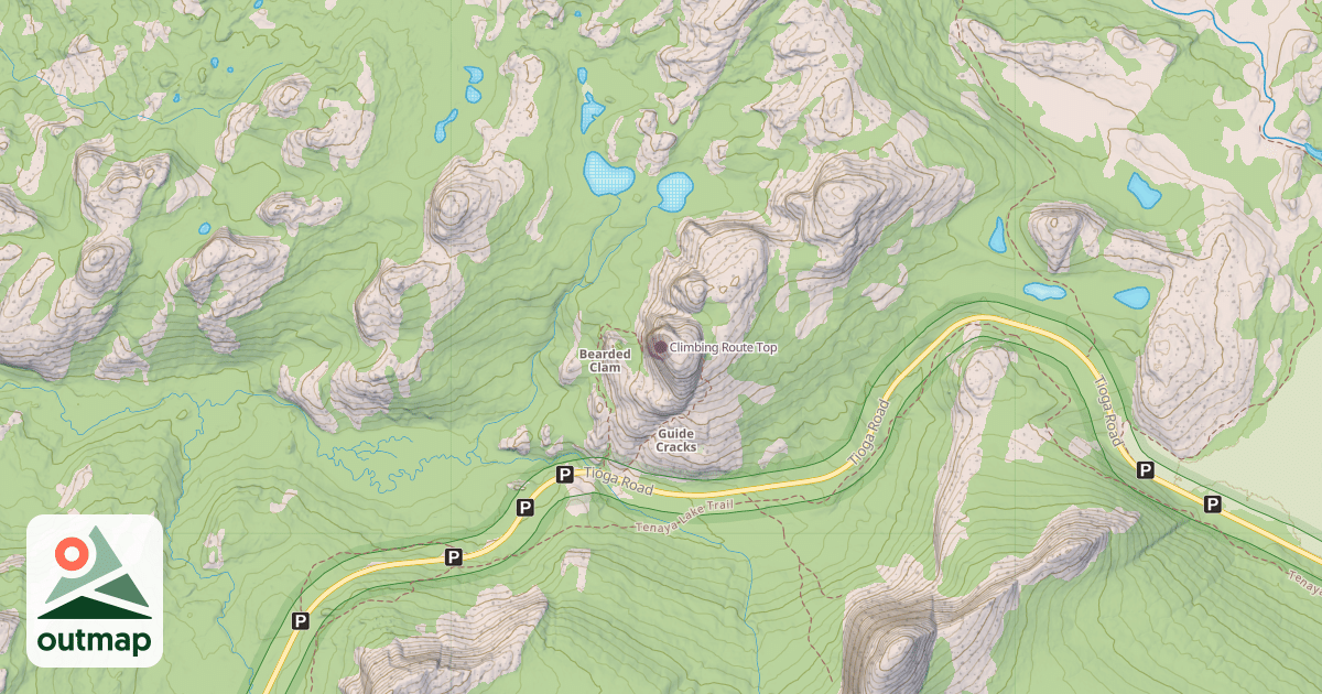 Map of Climbing Route Top