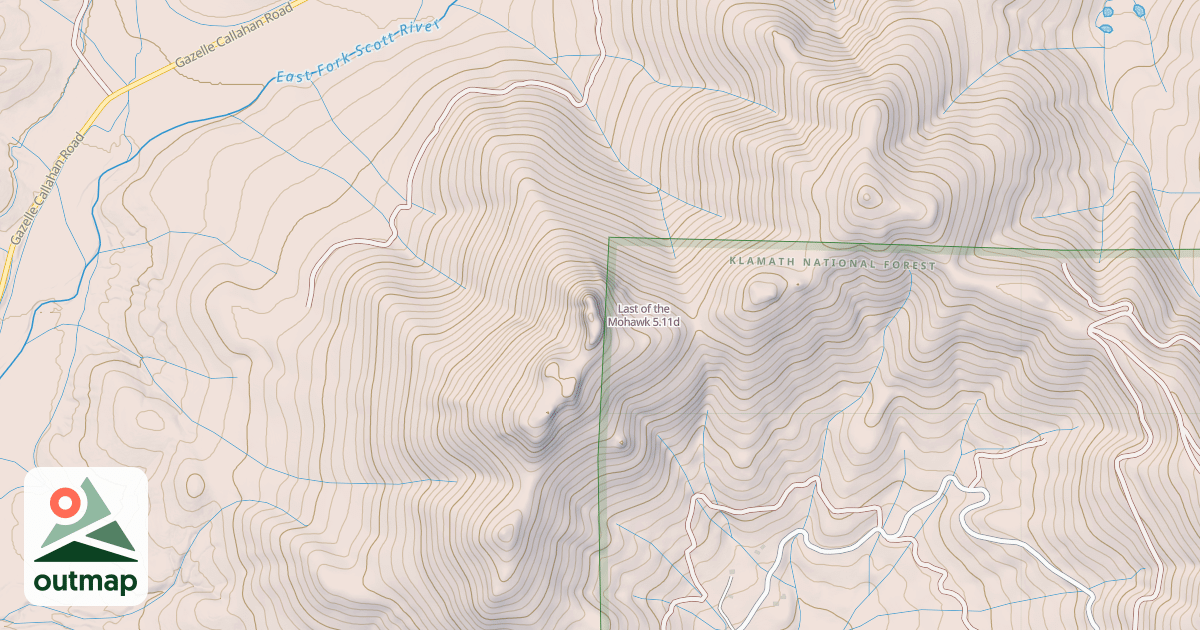Map of Last of the Mohawk