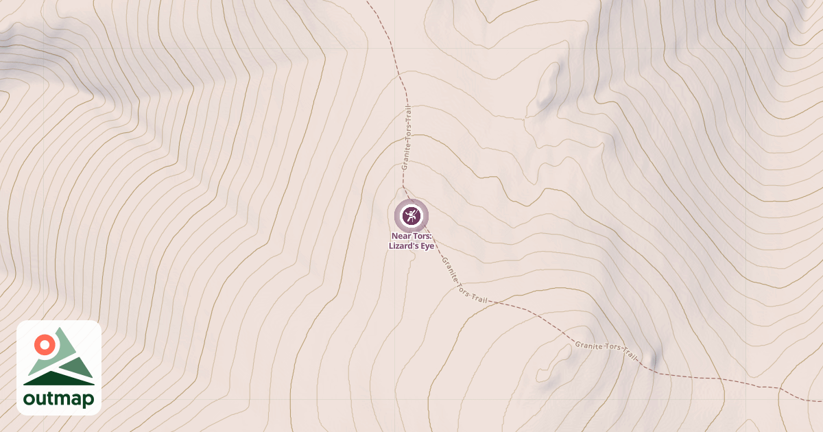 Map of Near Tors: Lizard's Eye