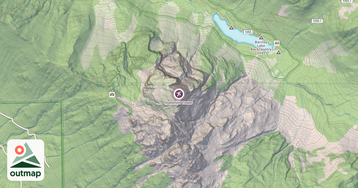 Map of Dolomite Tower