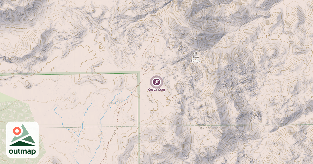 Map of Cocoa Crag
