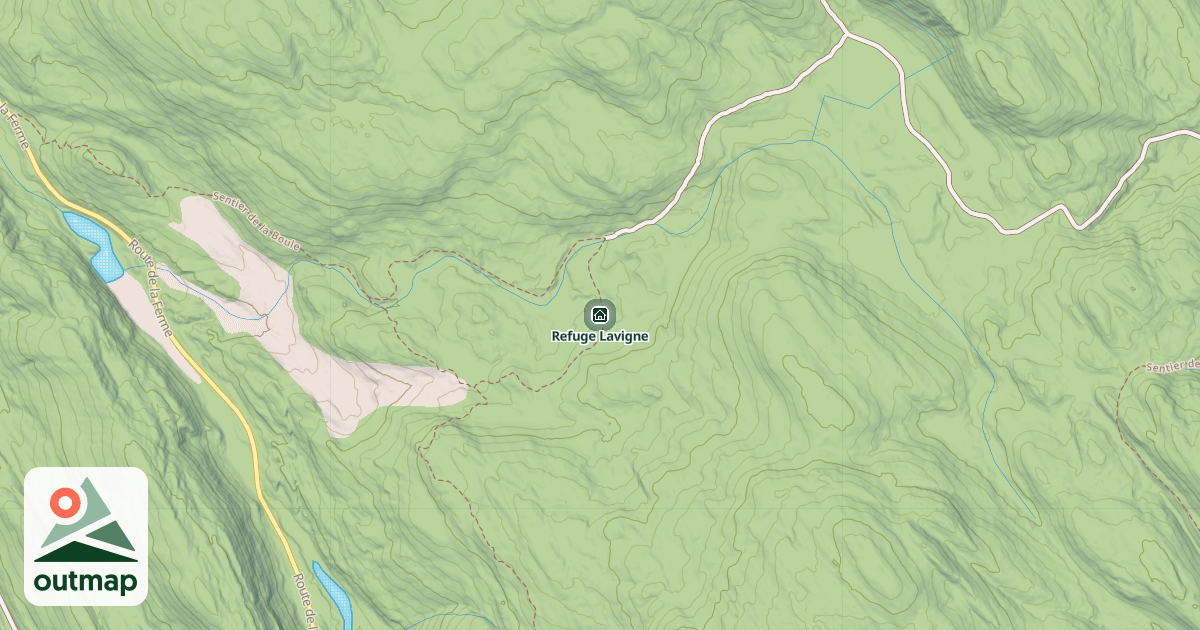 Map of Refuge Lavigne