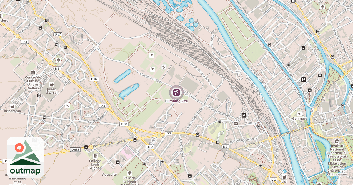 Map of Climbing Site
