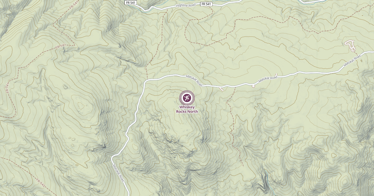 Map preview of Whiskey Rocks North