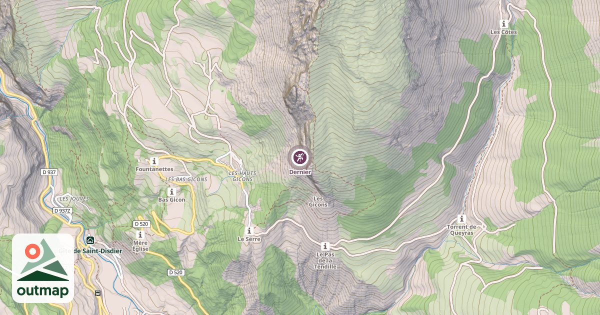 Map of Dernier
