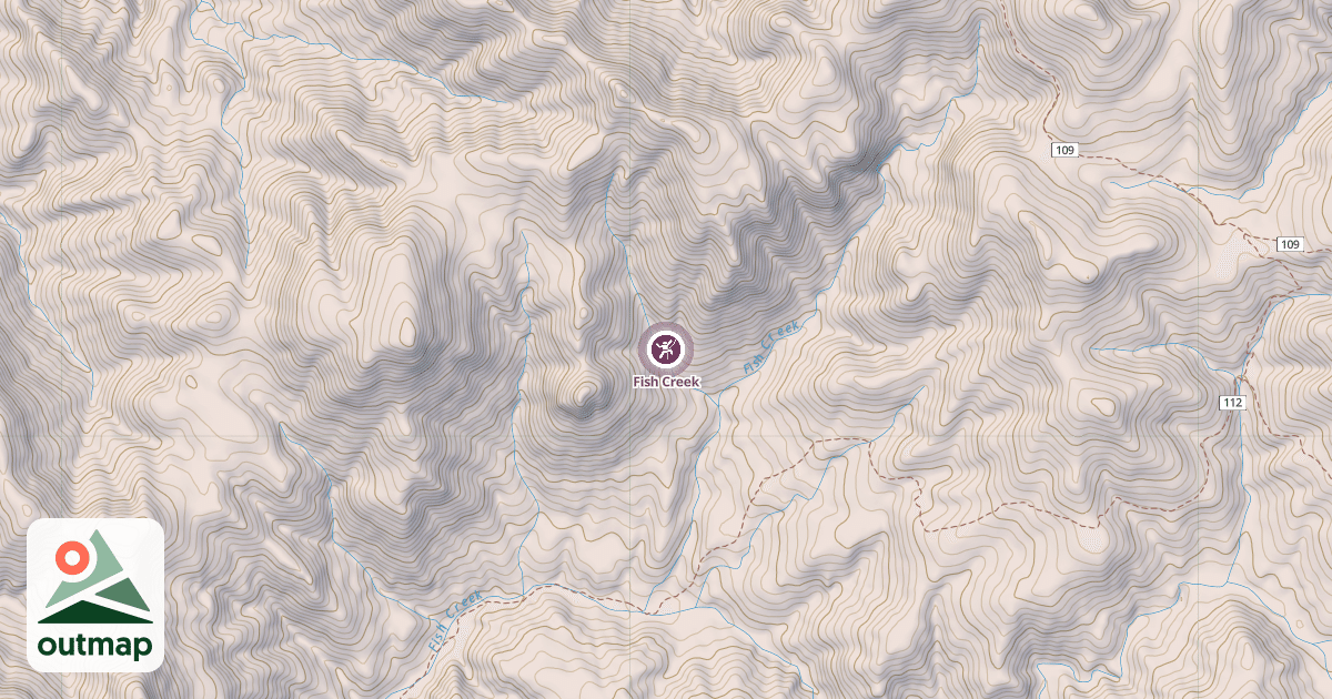 Map of Fish Creek