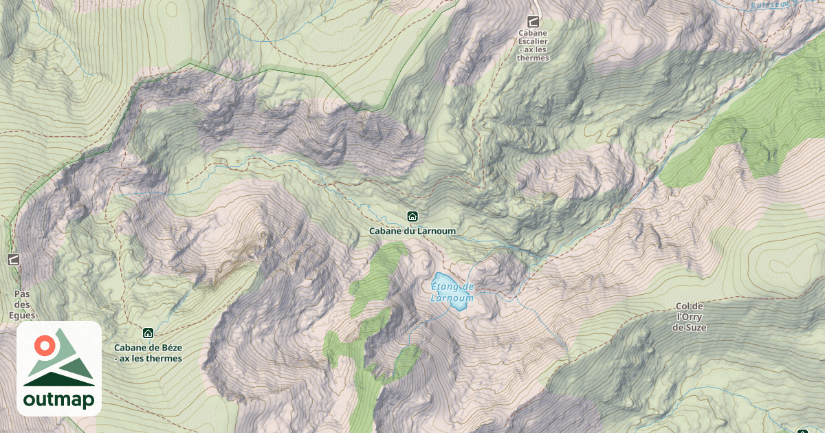 Map of Cabane du Larnoum