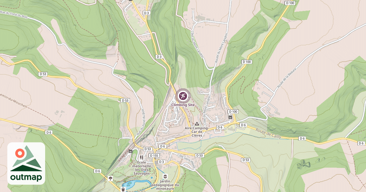 Map of Climbing Site