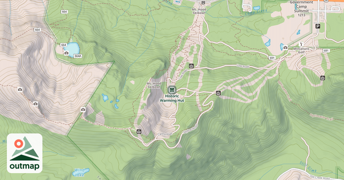 Map of Historic Warming Hut