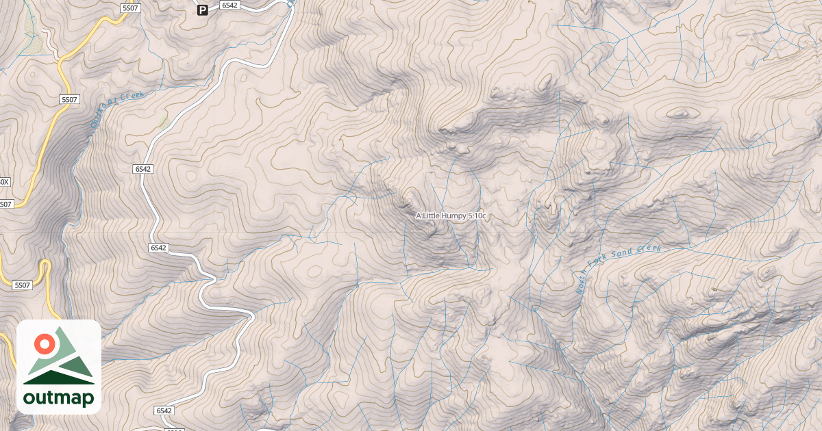 Map of A Little Humpy