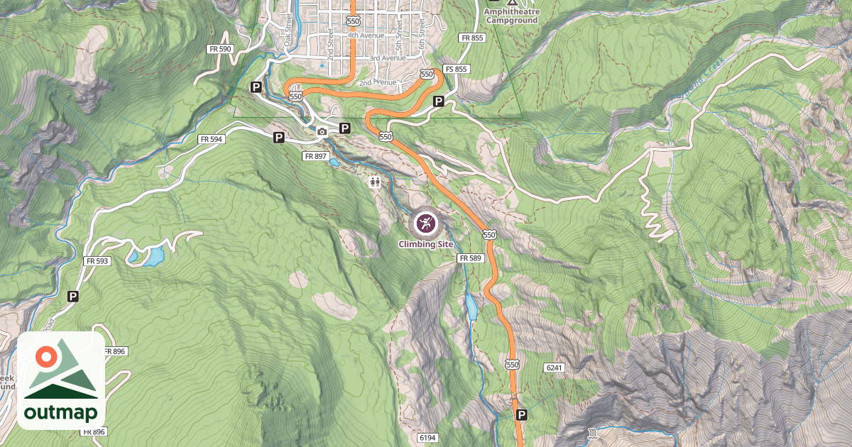 Map of Climbing Site