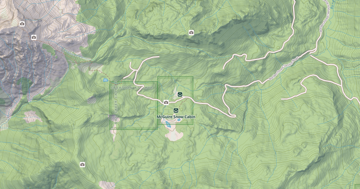 Map preview of Chilliwack Snowmobile Club McGuire Cabin