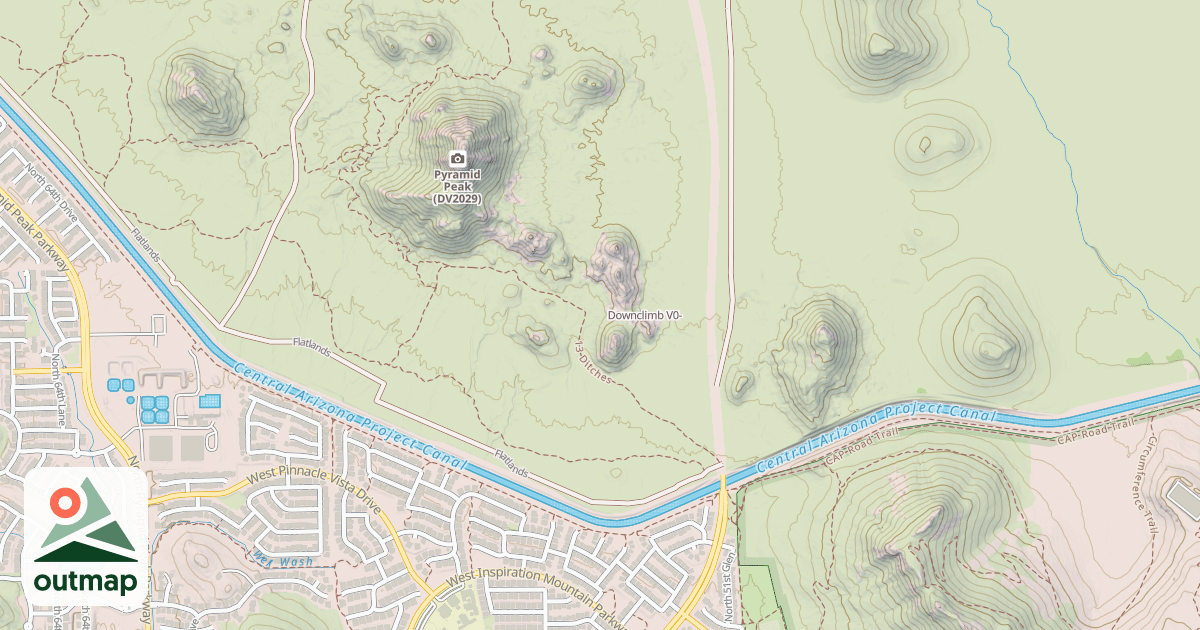 Map of Downclimb