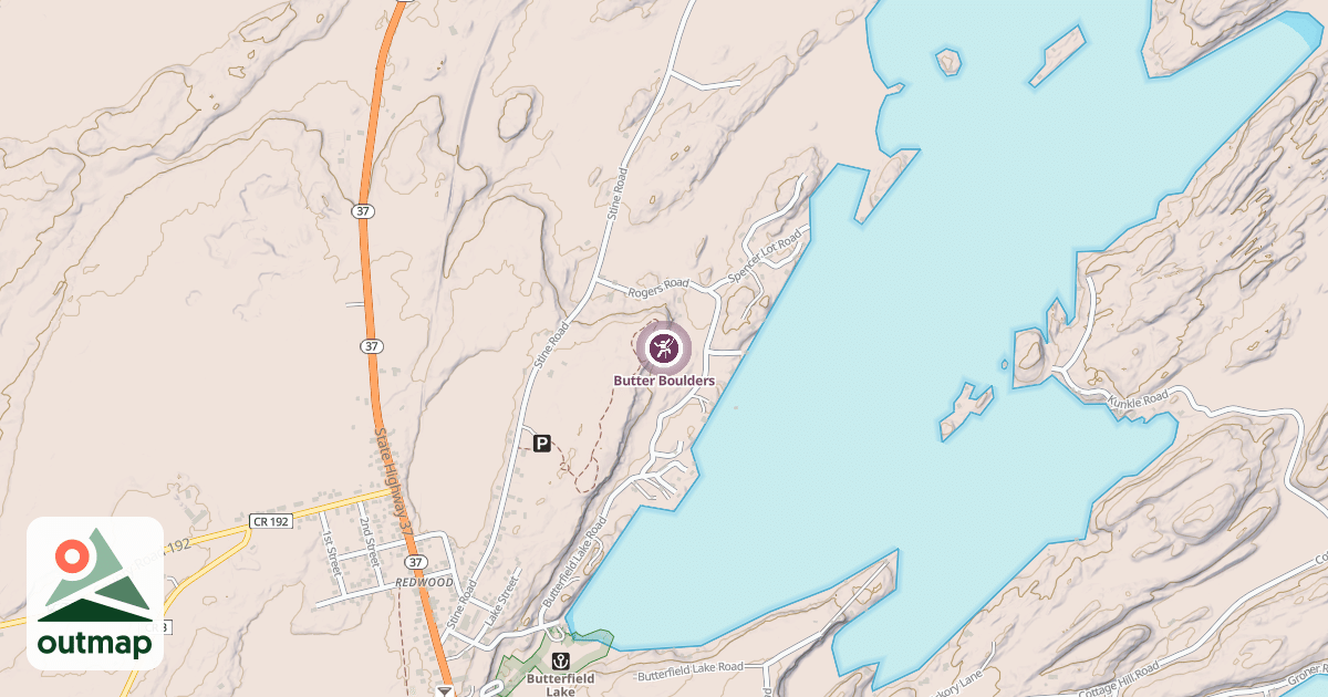 Map of Butter Boulders