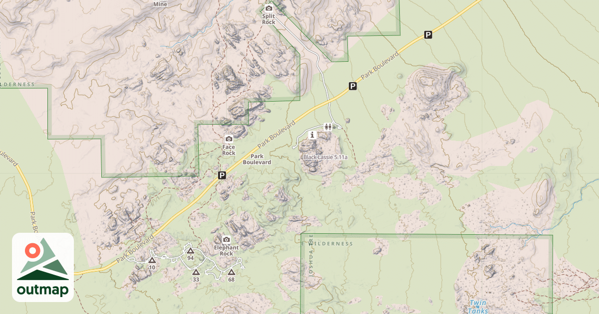 Map of Black Lassie