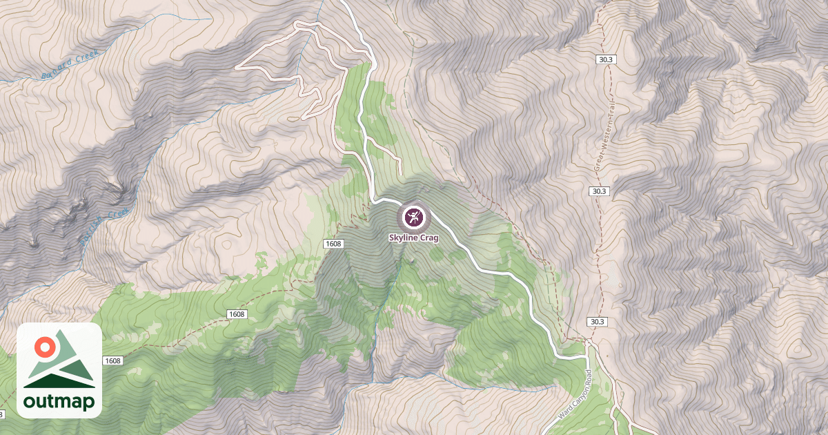 Map of Skyline Crag
