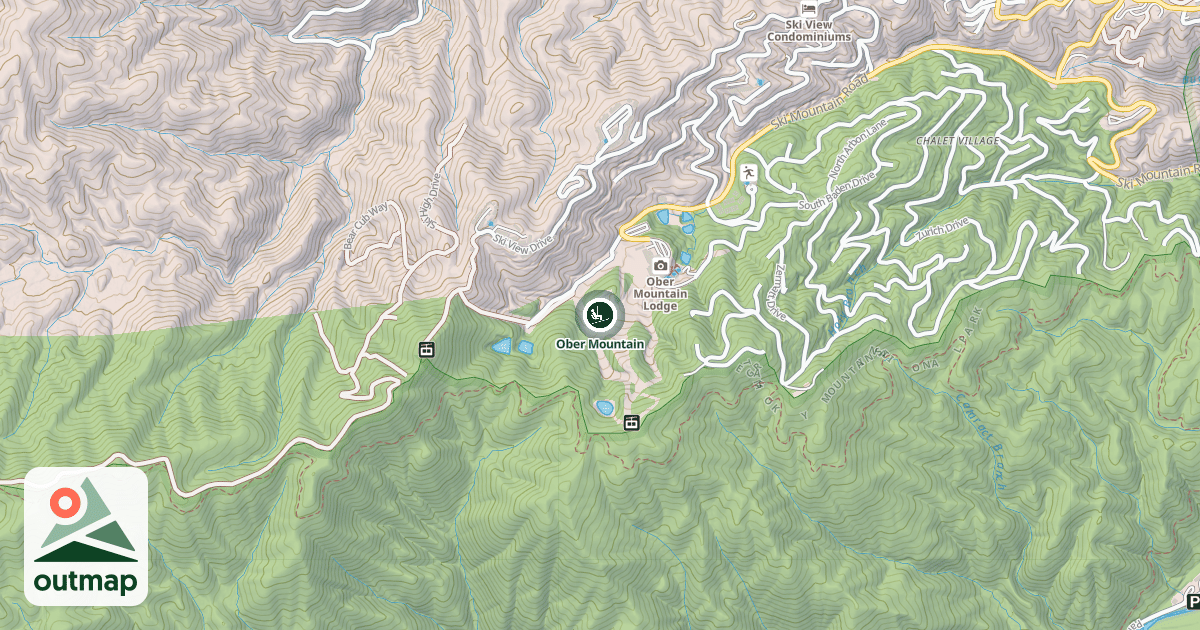 Map of Ober Mountain