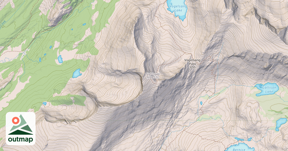 Map of Nightingale Arete