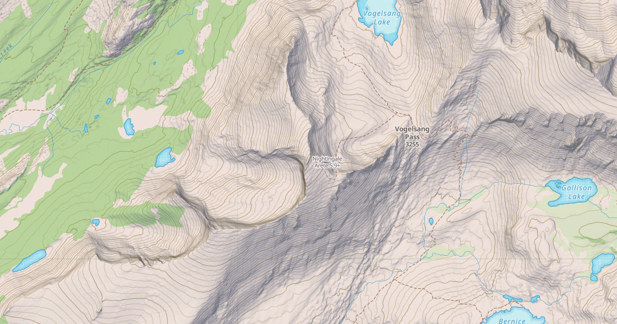 Map preview of Nightingale Arete